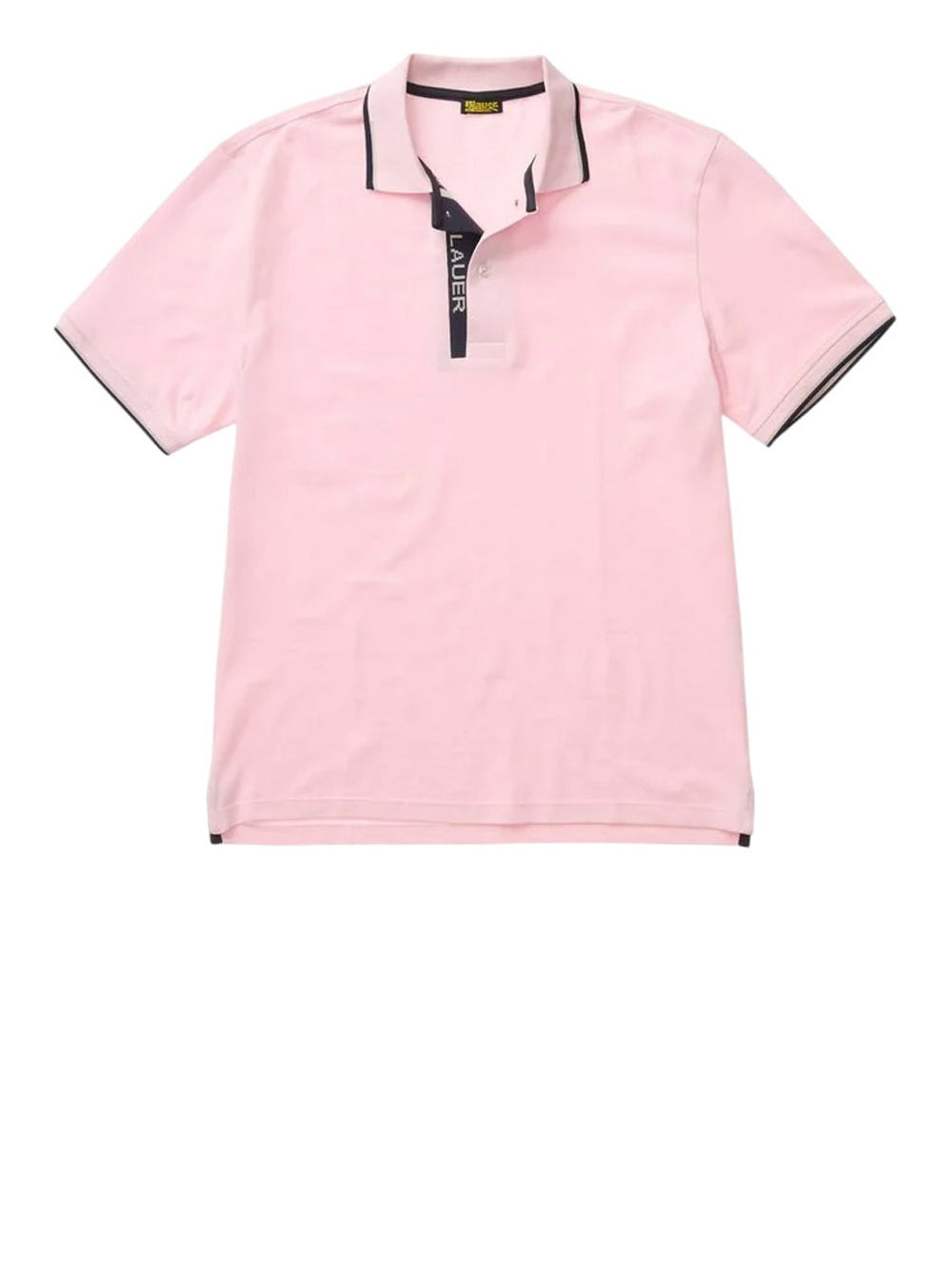 BLAUER Polo Doppia Riga Logata Parkson Blauer - Rosa Rosa