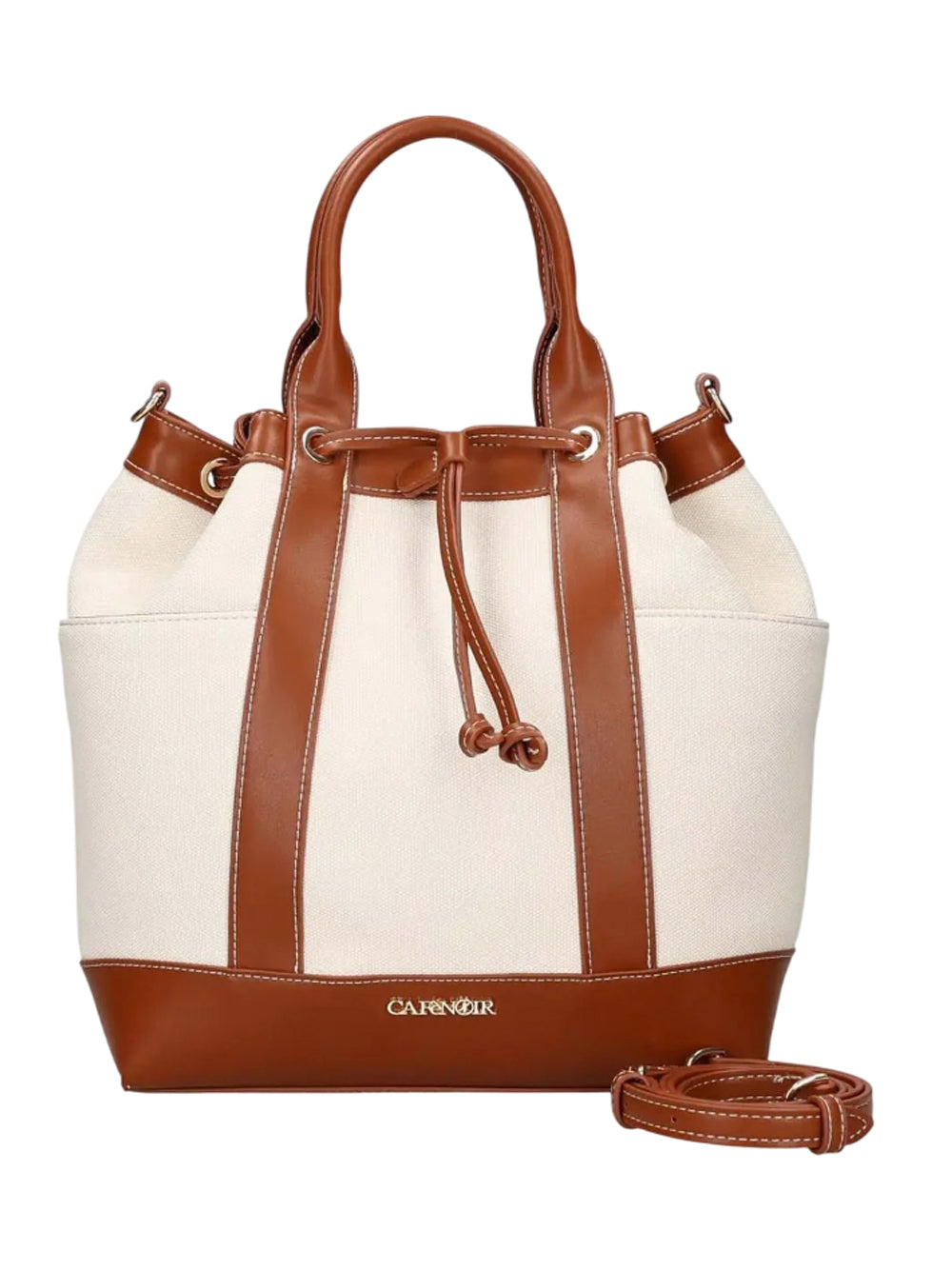 CAFE'NOIR Secchiello Café Noir Effetto Canvas - Cuoio/Beige CUOIO/BEIGE