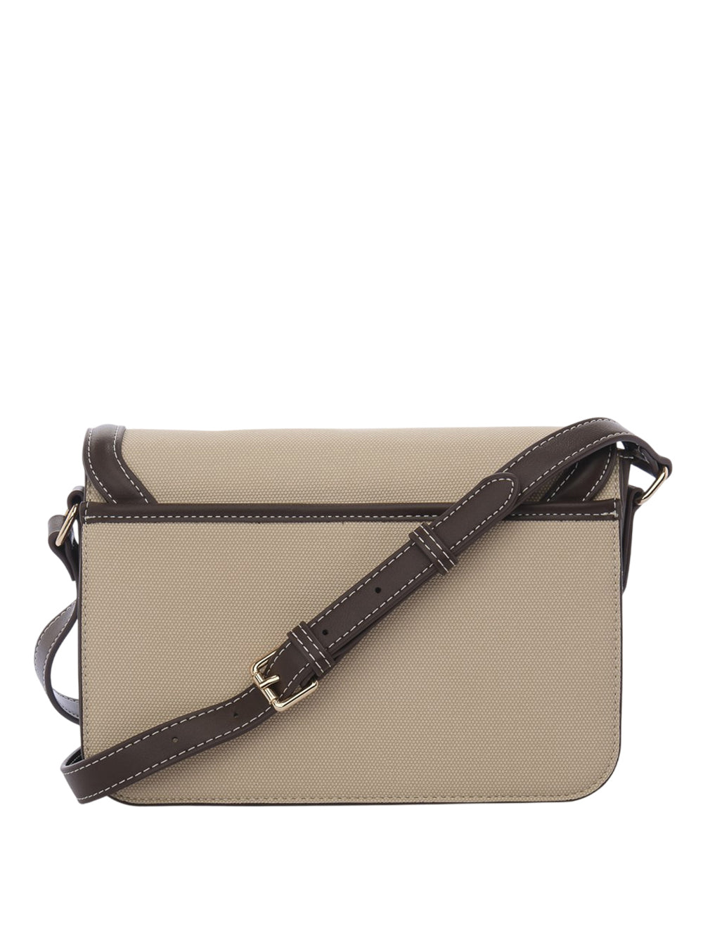CAFE'NOIR Borsa A Tracolla Café Noir Effetto Canvas - Marrone/Beige Moro/beige
