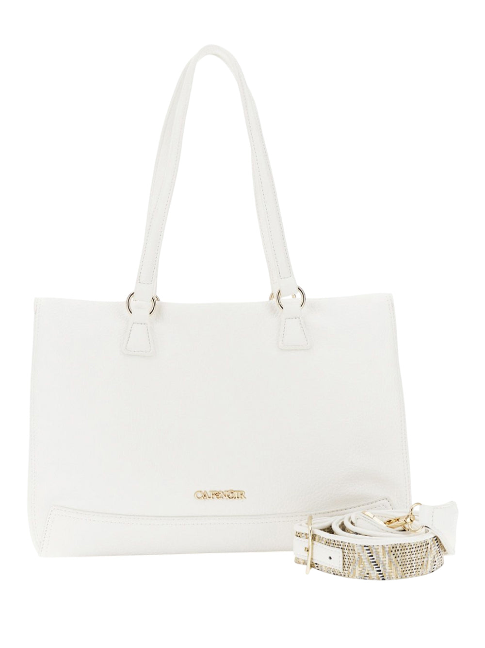 CAFE'NOIR Shopper Café Noir Effetto Pelle - Bianco Bianco
