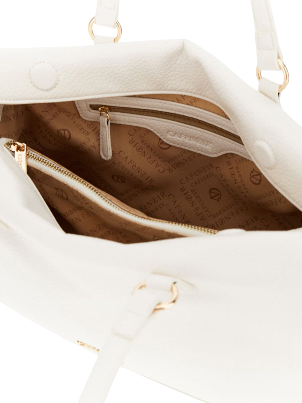 CAFE'NOIR Shopper Café Noir Effetto Pelle - Bianco Bianco