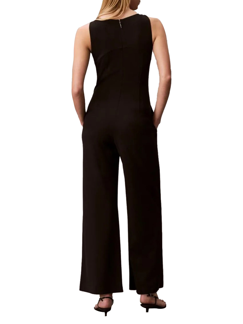 CALVIN 1LINEA 2USCITA Jumpsuit Calvin Klein Scuba Crepe - Nero Nero