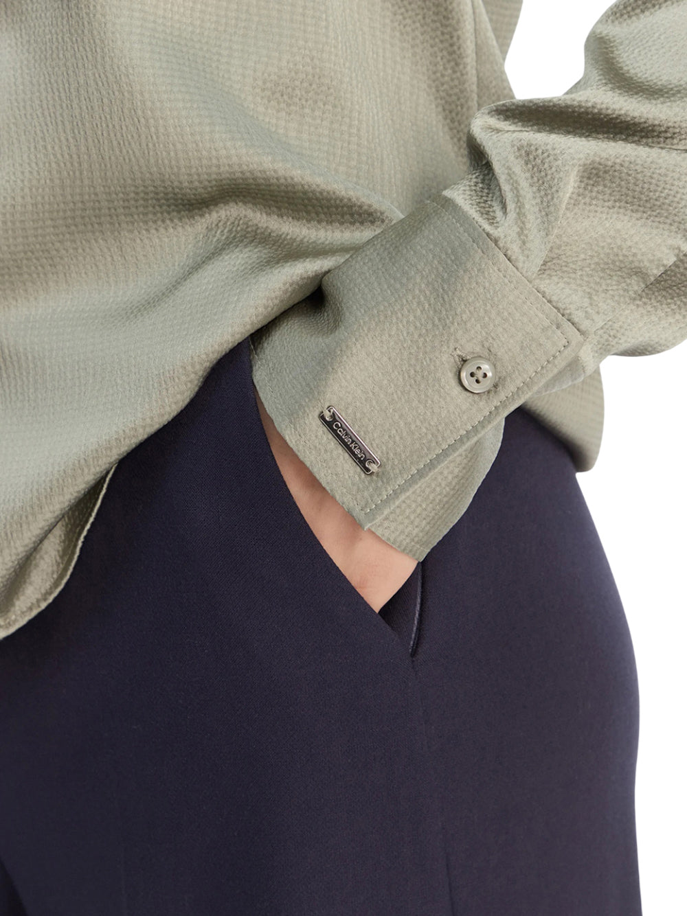 CALVIN 1LINEA 2USCITA Camicia Calvin Klein Regular Fit - Grigio Grigio