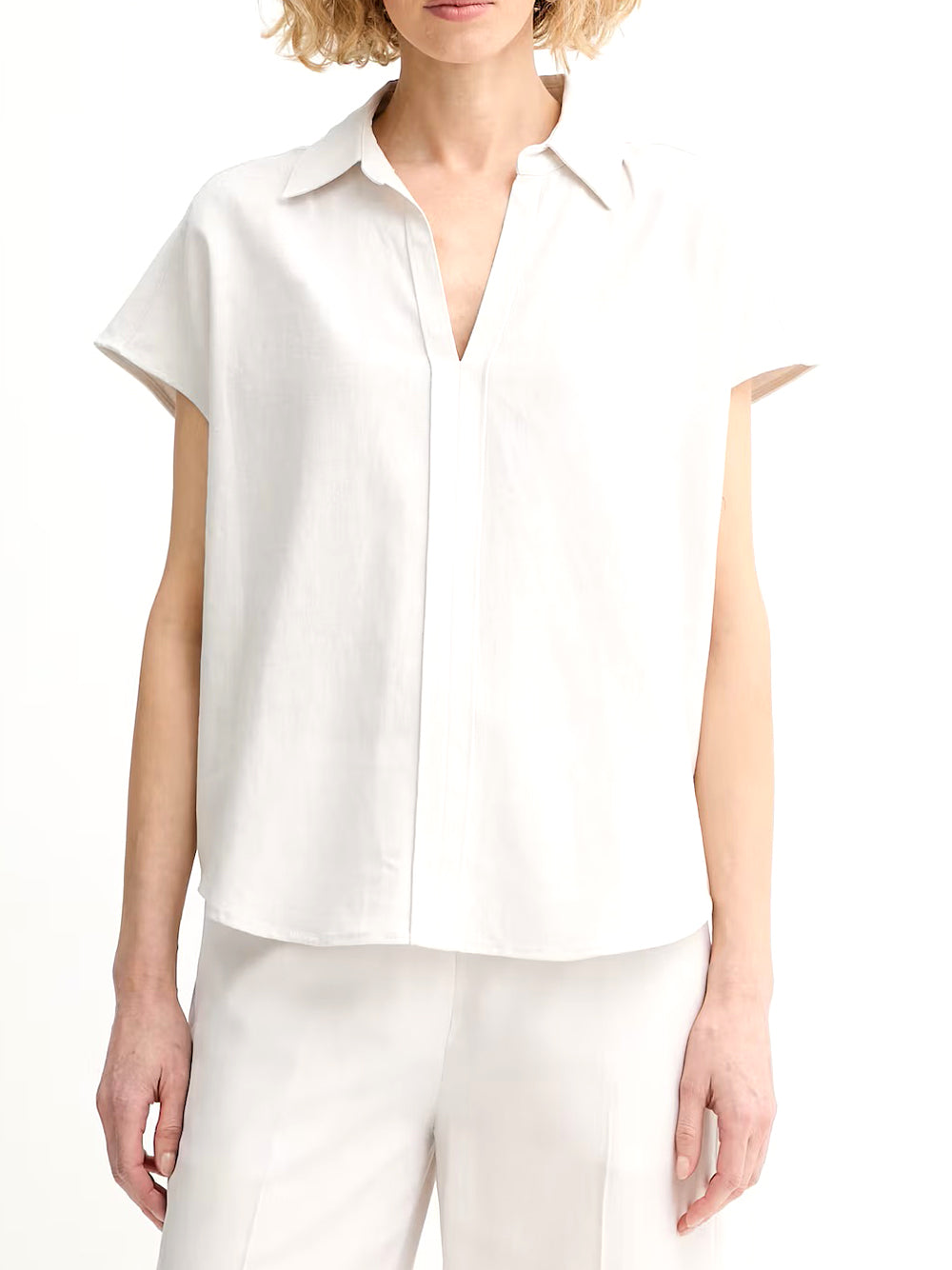 CALVIN 1LINEA 2USCITA Calvin Klein Camicia Linen Classic - Sabbia White Sand