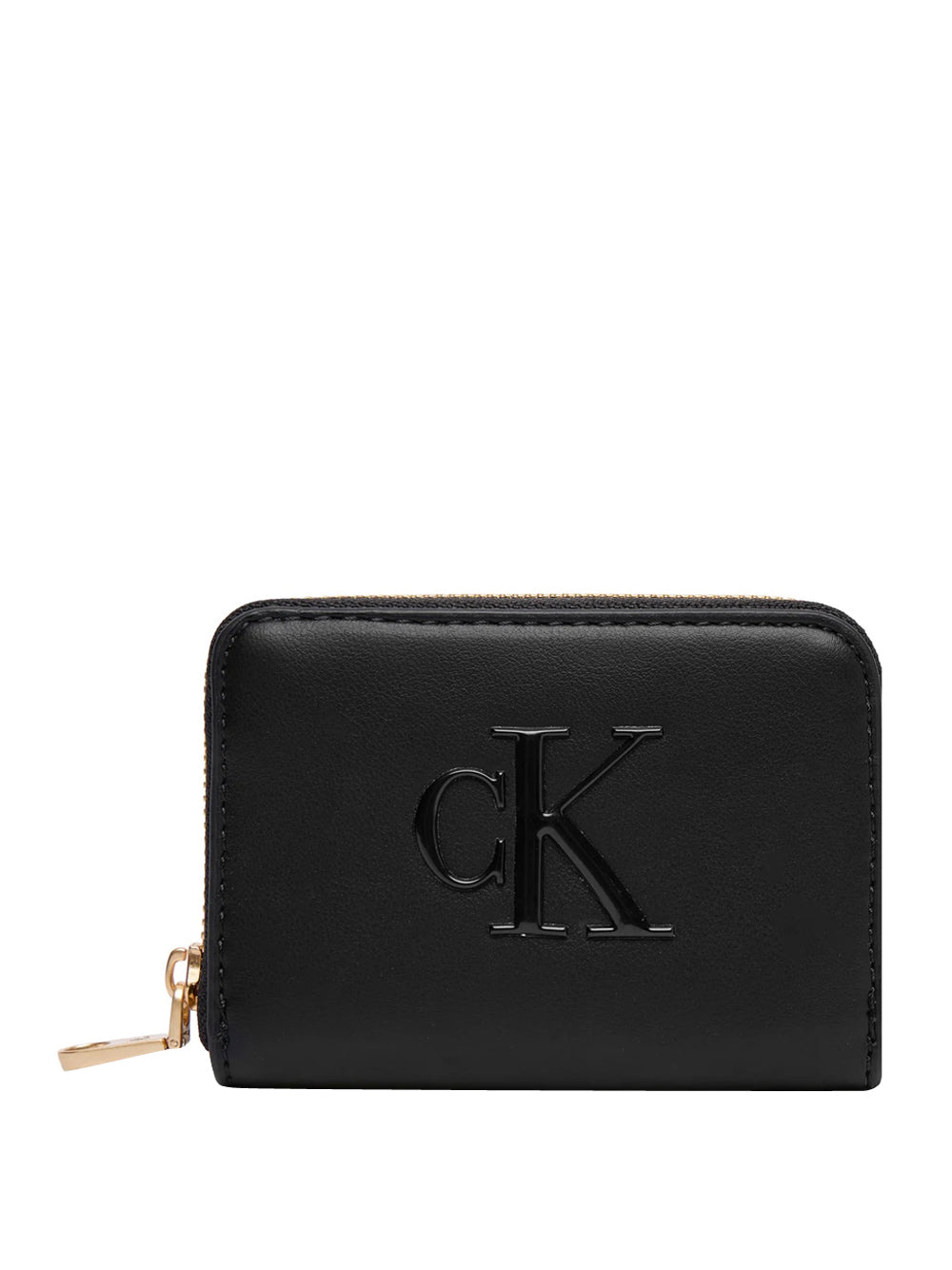 CALVIN ACC.1USCITA Calvin Klein Portafogli Bold Medium Zip Around Nero Nero