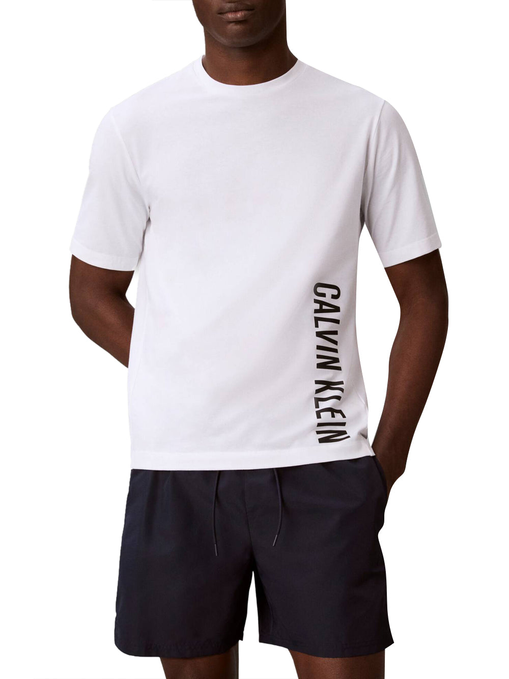 CALVIN BEACH Calvin Beach T-Shirt Coverups Intense Power - Bianco Bianco
