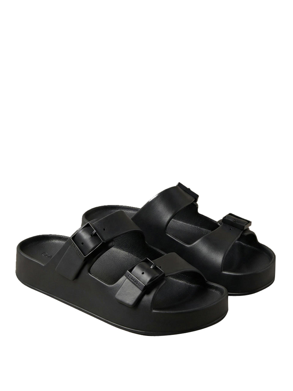 CALVIN CALZATURE 2USCITA Calvin Klein Sandalo Ergon Eva Double Bar - Nero Triple Black