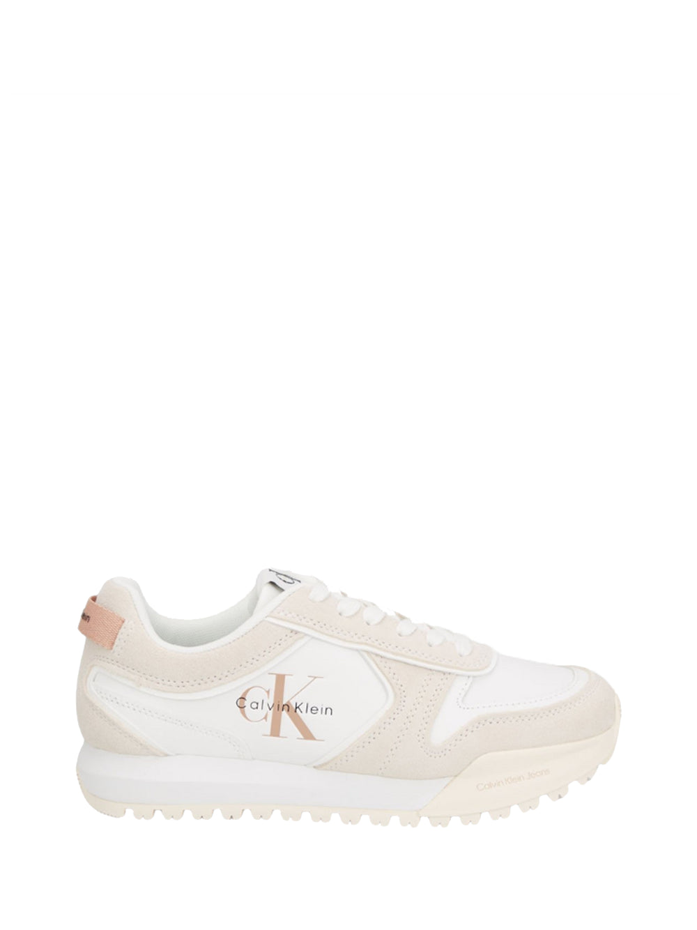 CALVIN CALZATURE 2USCITA Sneakers Calvin Klein Toothy Runner - Bianco/Vittorio White/Ancient White