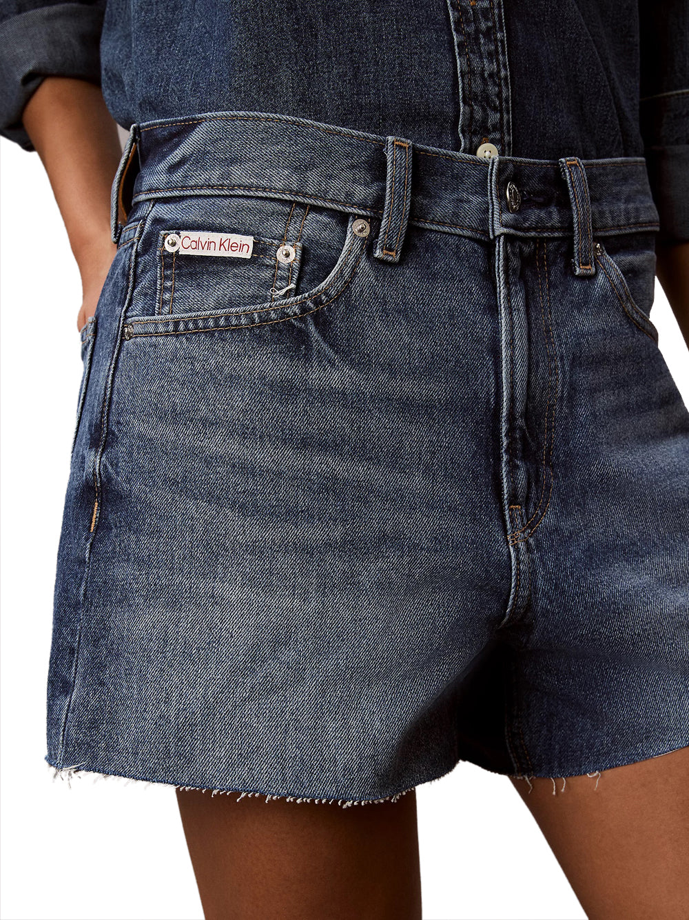CALVIN2 2USCITA Calvin Klein Short Jeans Taglio Relaxed In Stile Anni 90 Denim Astaire