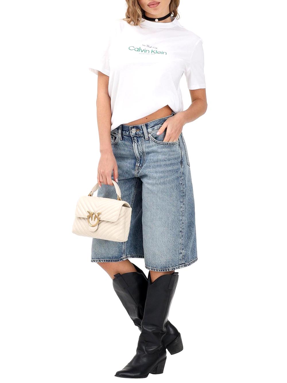 CALVIN2 2USCITA T-Shirt Calvin Klein LV047F810G Bianco Bright White
