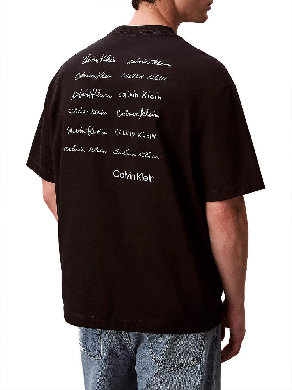 CALVIN2 2USCITA T-Shirt Calvin Klein 16S April Graphic Relaxed - Nero BLACK