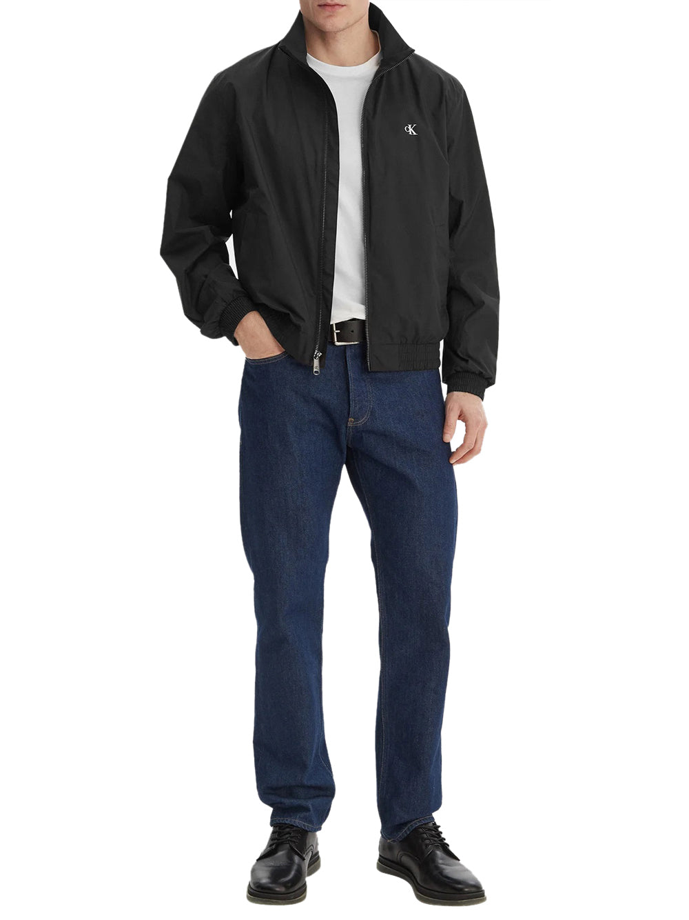 CALVIN2 2USCITA Calvin Klein Giacca Harrington Transition - Nero BLACK
