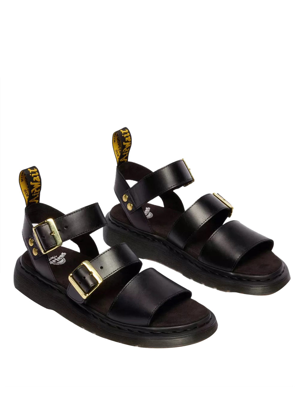 DR MARTENS Sandalo Basso Dr Martens Gladiator Gryphon - Nero Nero
