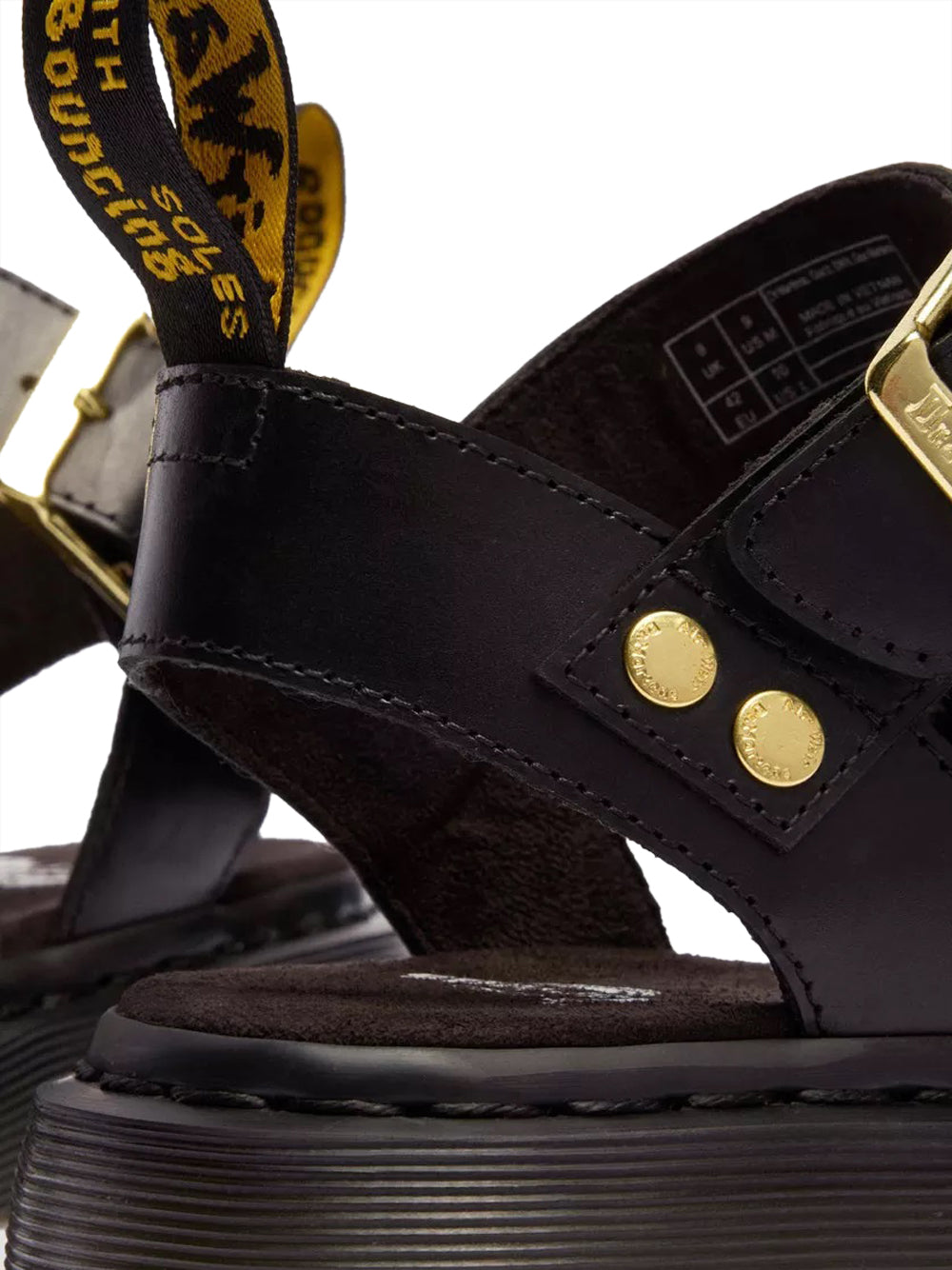 DR MARTENS Sandalo Basso Dr Martens Gladiator Gryphon - Nero Nero