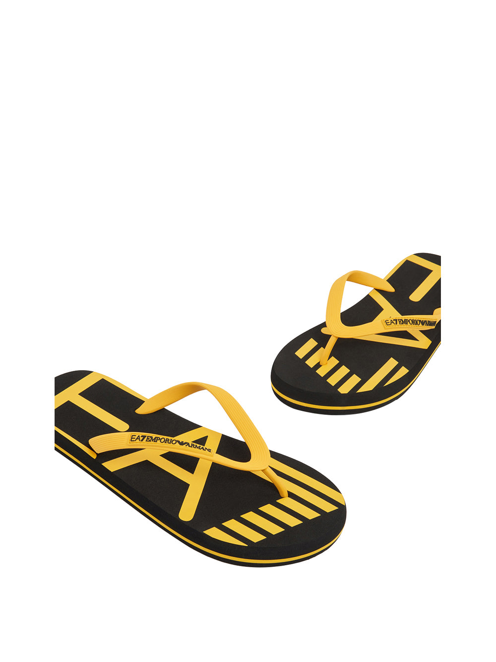 EA7 Infradito Ea7 Con Logo - Nero/Giallo Nero/giallo