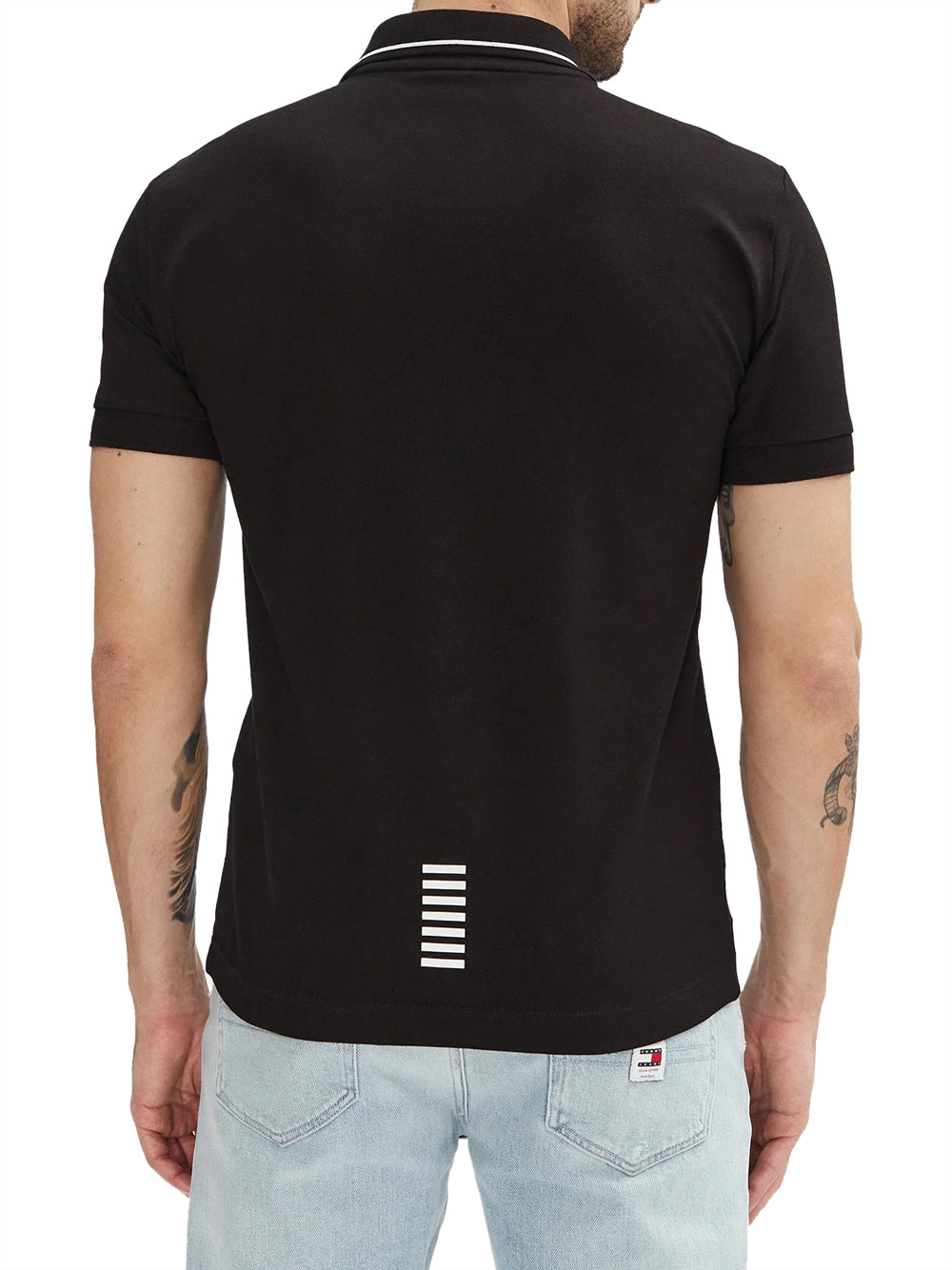 EA7 Ea7 Polo Logo Frontale - Nero BLACK