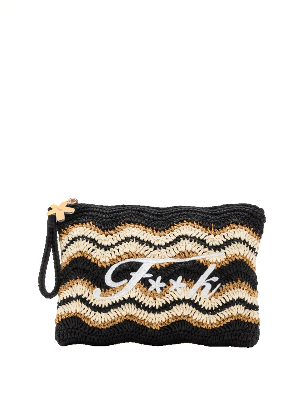 F**K Mini Pochette F**K - Nero/Beige Nero/beige
