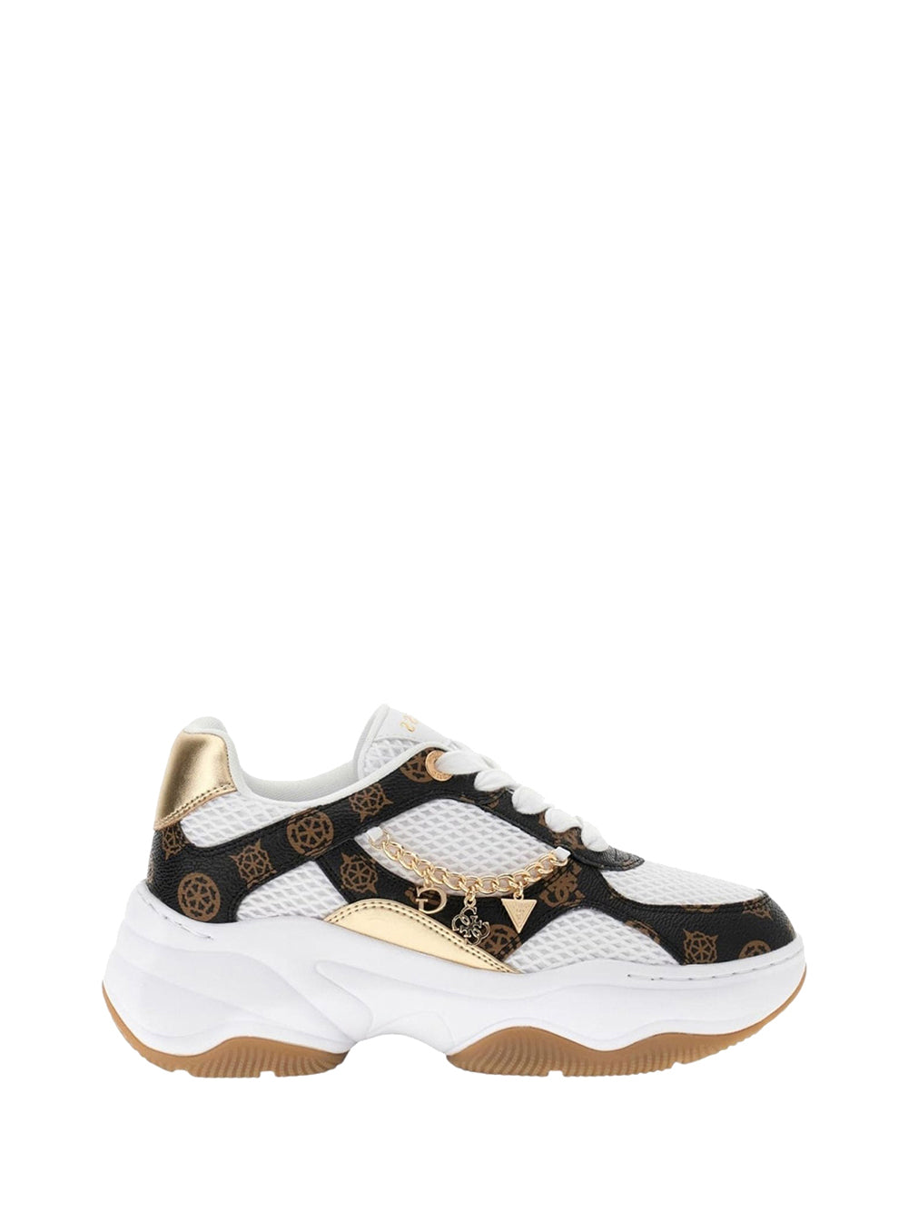 GUESS 1 USCITA Sneakers Guess Harpaa - Bianco/Marrone White Brown