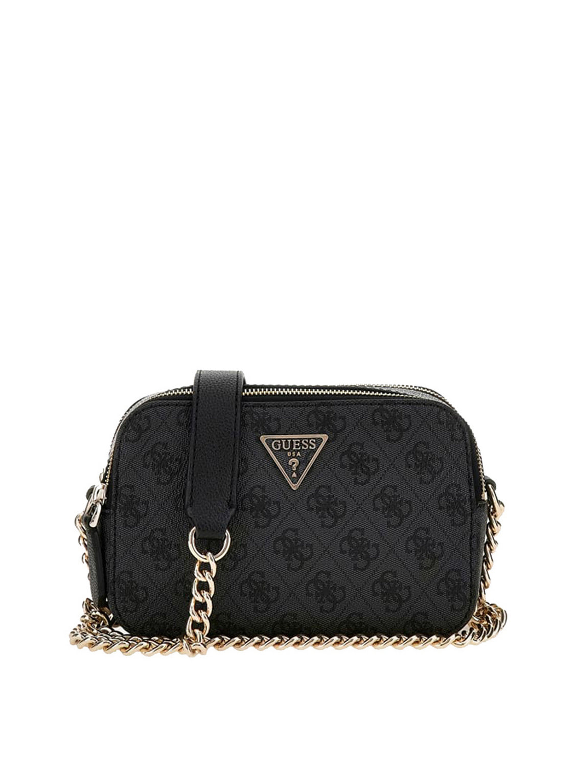 GUESS 1 USCITA Mini Tracolla Guess Noelle 4G Logo - Nero Nero