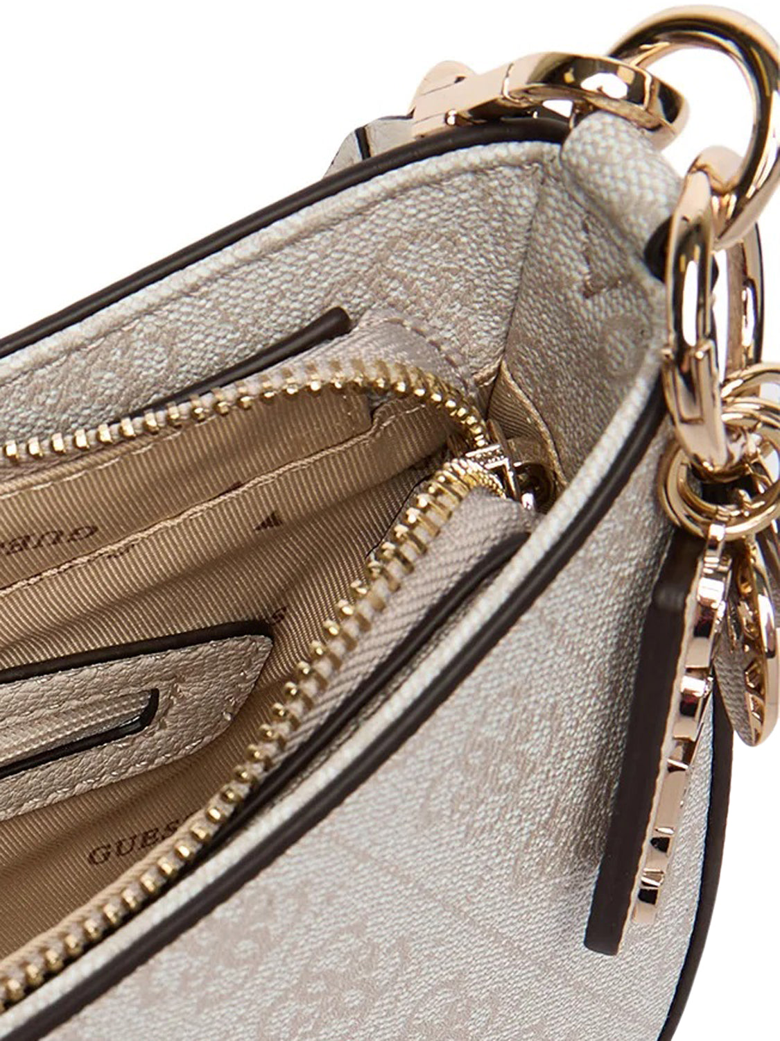GUESS 1 USCITA Borsa a Tracolla Noelle Ii Top Zip Guess - Beige Beige