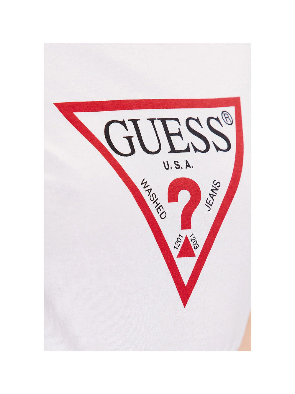 GUESS 1 USCITA Guess T-Shirt Ss Cn Original Tee Donna Bianco Bianco