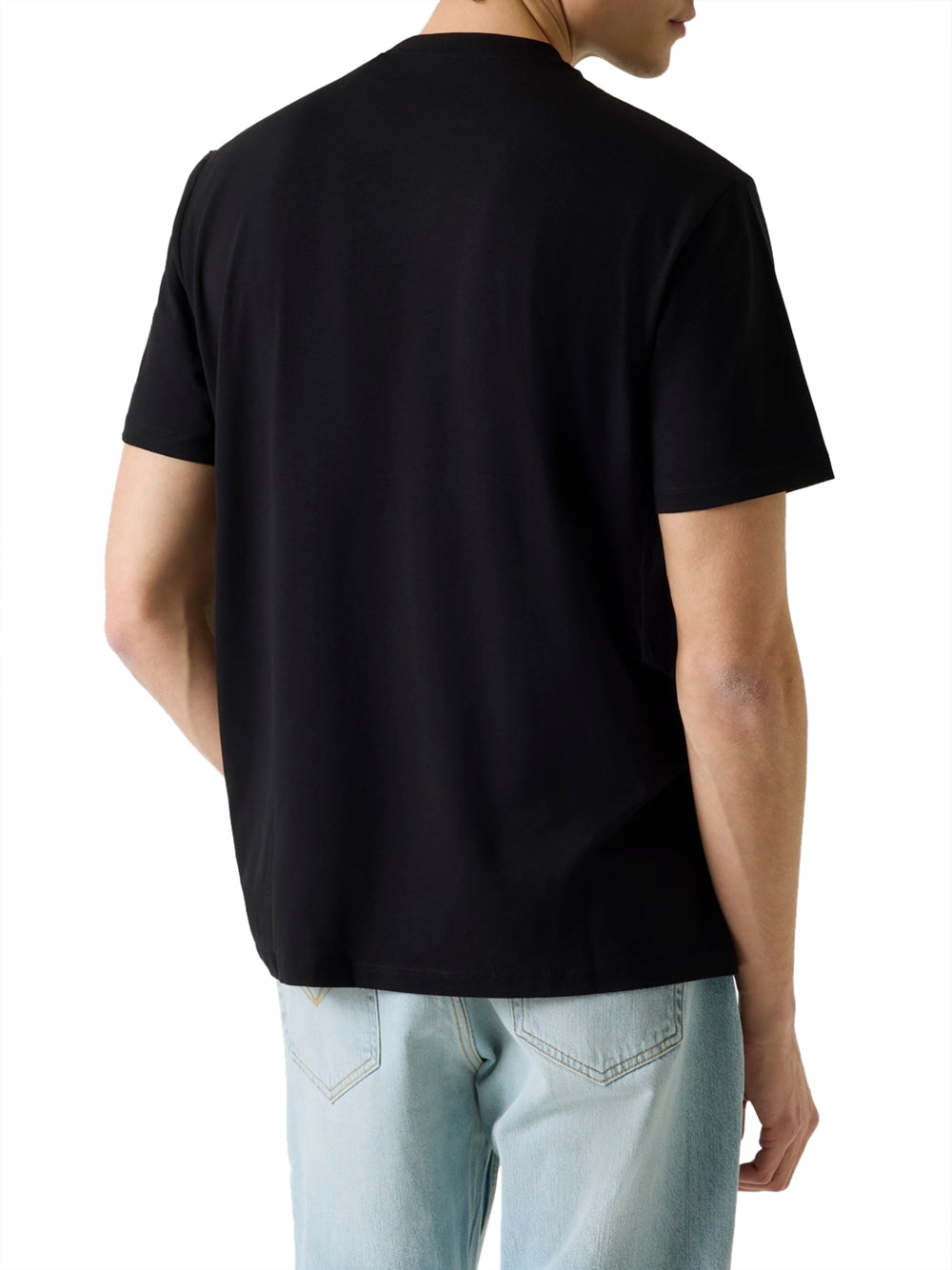 GUESS 2 USCITA T-shirt Guess In Misto Modal - Nero Nero