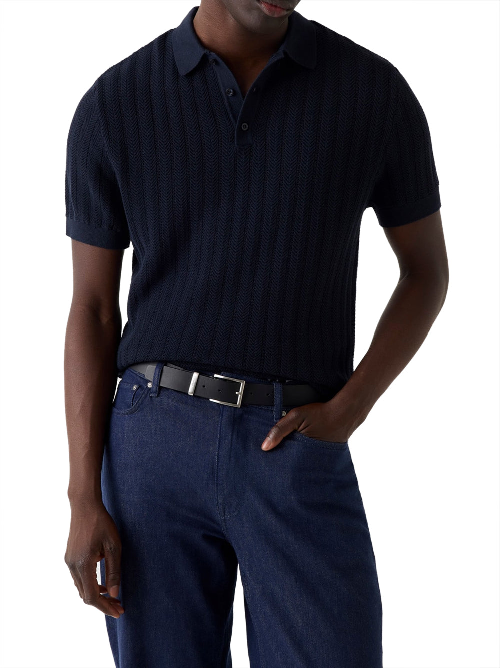 GUESS 2 USCITA Maglia Guess Lonny Polo Ss Harrin - Blu Notte Blu notte