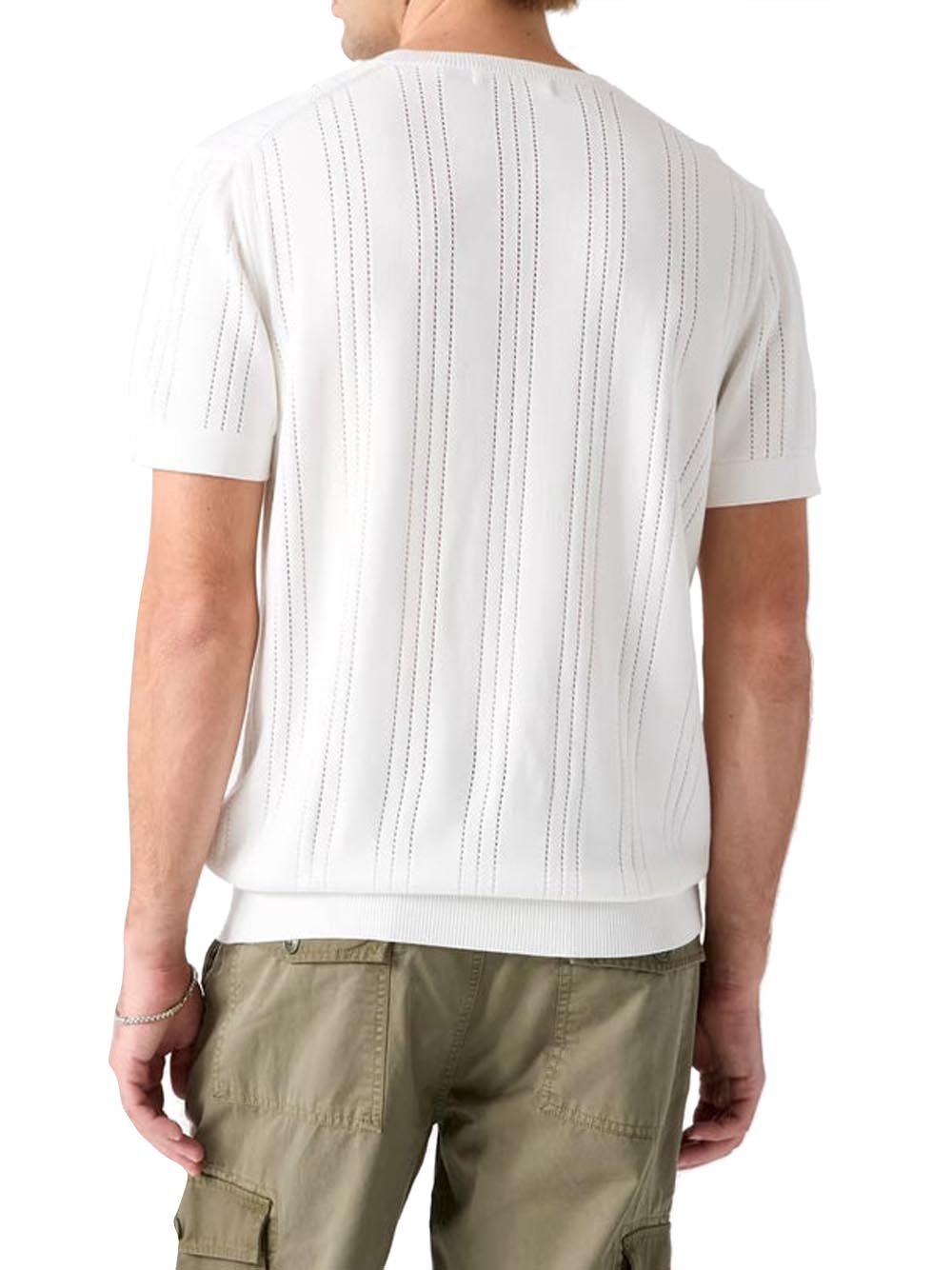 GUESS 2 USCITA T-Shirt Lindon Cn Ss Pointel Guess - Bianco Bianco