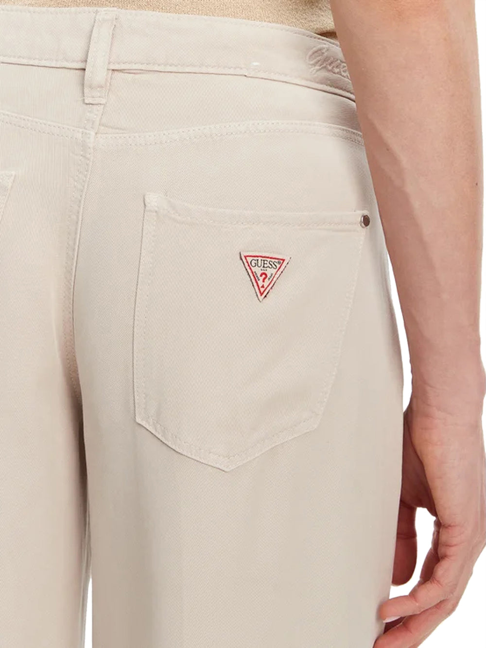 GUESS 2 USCITA Jeans Sexy Palazzo Guess - Panna Walnut Shell