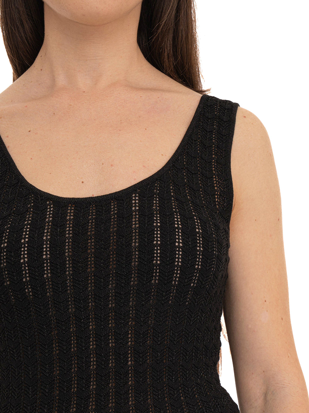 GUESS 2 USCITA Canotta Sl Rosalyn Guess - Nero Nero