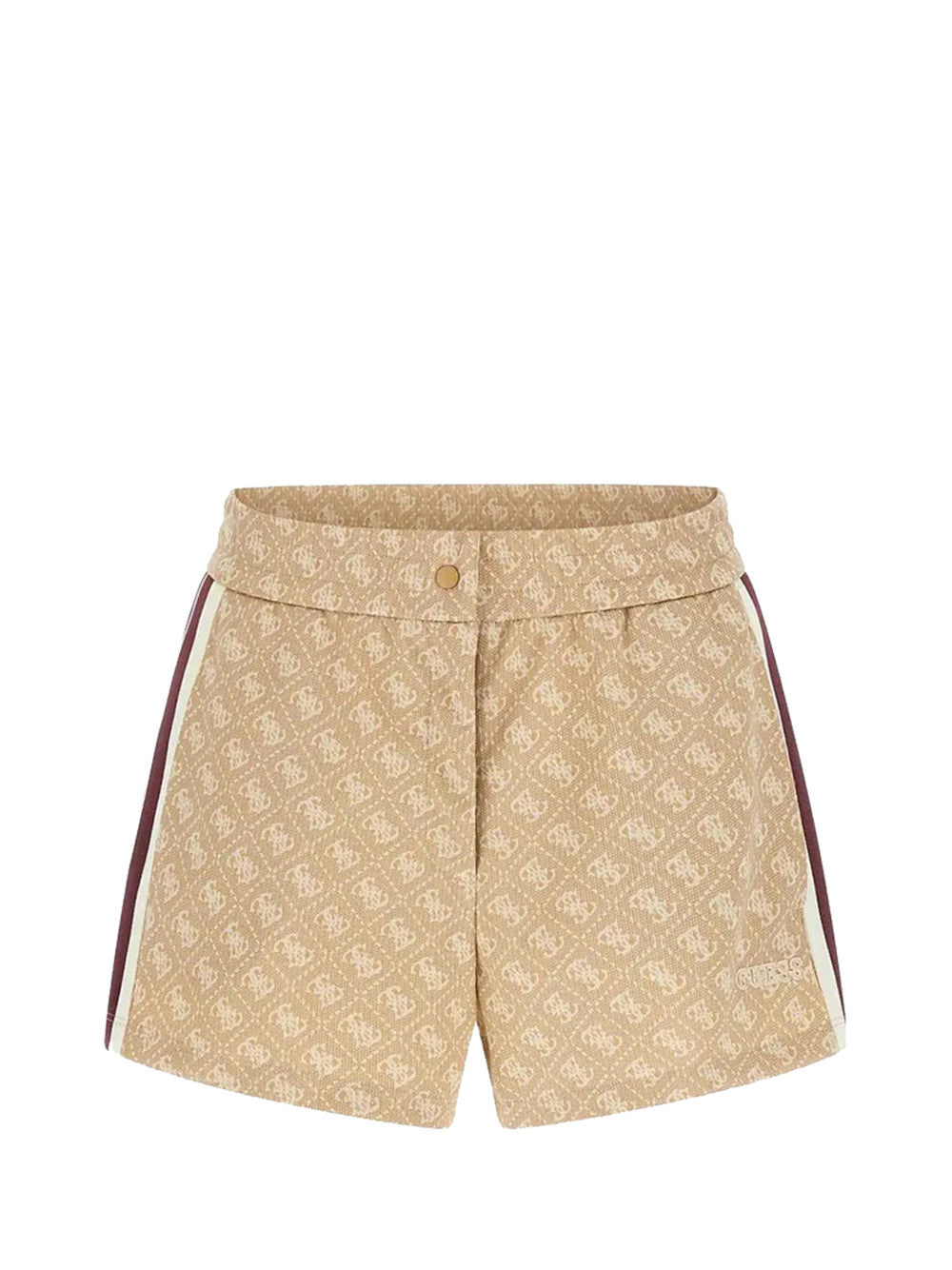 GUESS ATHLEISURE 2 USCITA Short Guess 4G Jacquard - Beige Beige