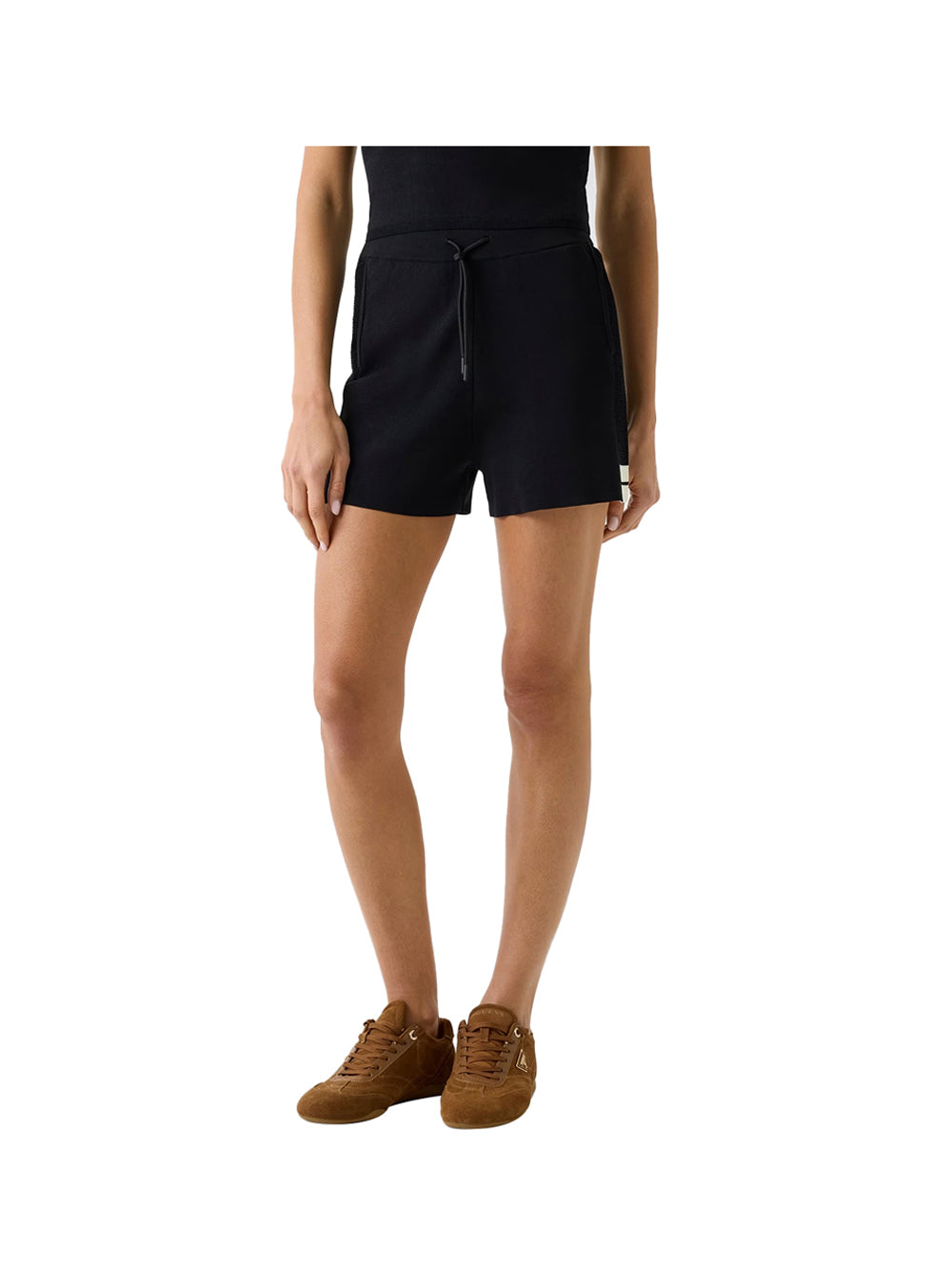 GUESS ATHLEISURE 2 USCITA Short Gabry Guess Con Logo - Nero Jet Black A996