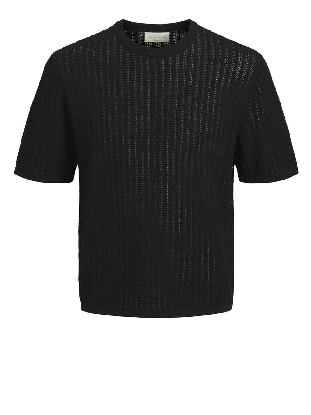 JACK&JONES MAIN 1 Jack&Jones Maglia Jormaine Knit Ss Crew Neck - Nero Nero