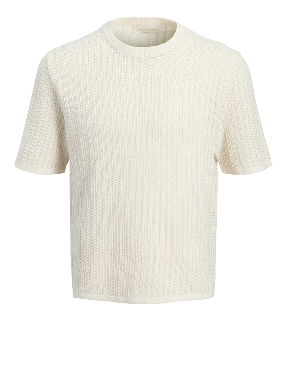 JACK&JONES MAIN 1 Jack&Jones Maglia Jormaine Knit Ss Crew Neck - Sea Salt Sea Salt