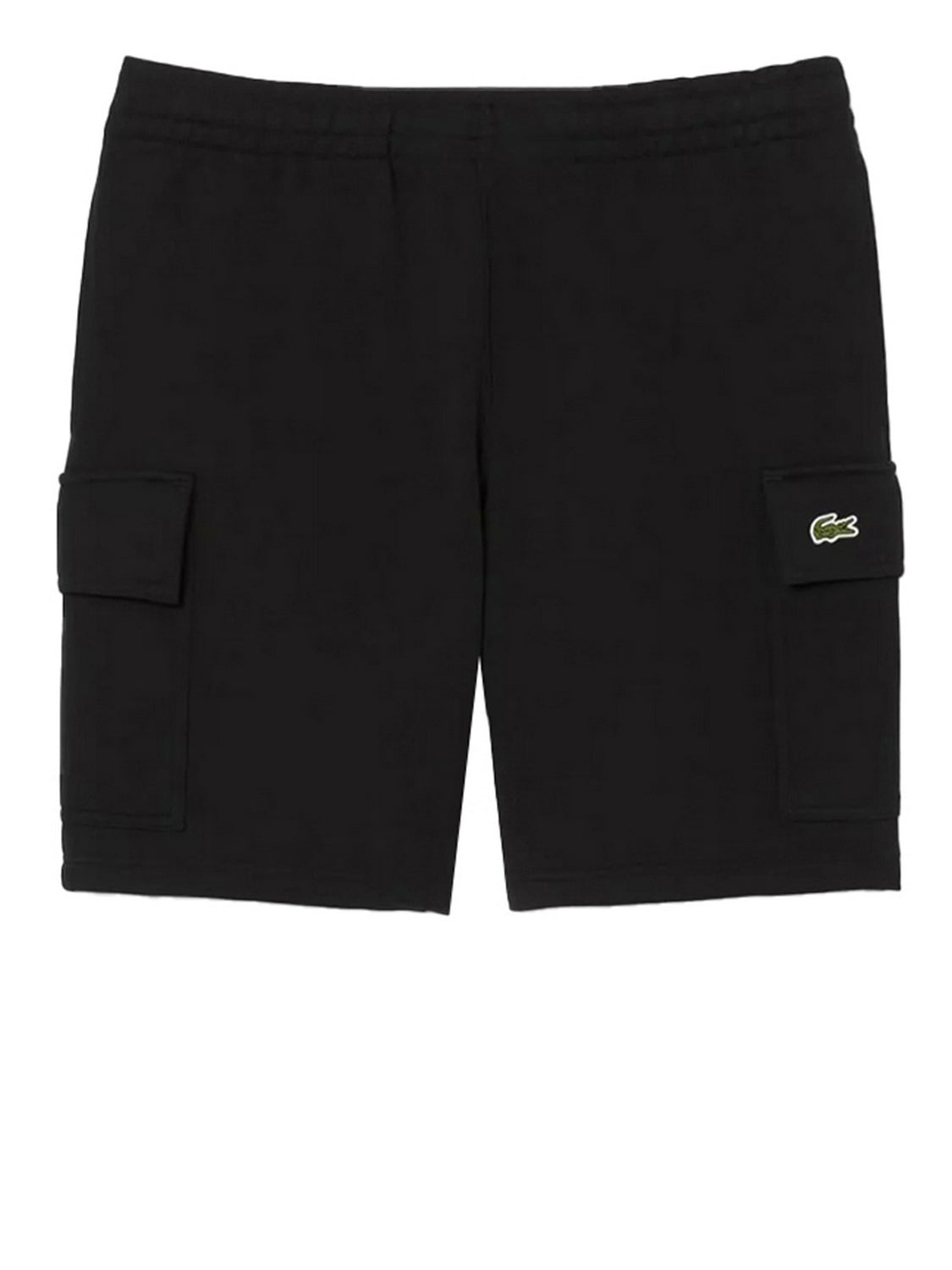 LACOSTE Short Cargo In Cotone Felpato Lacoste - Nero Nero