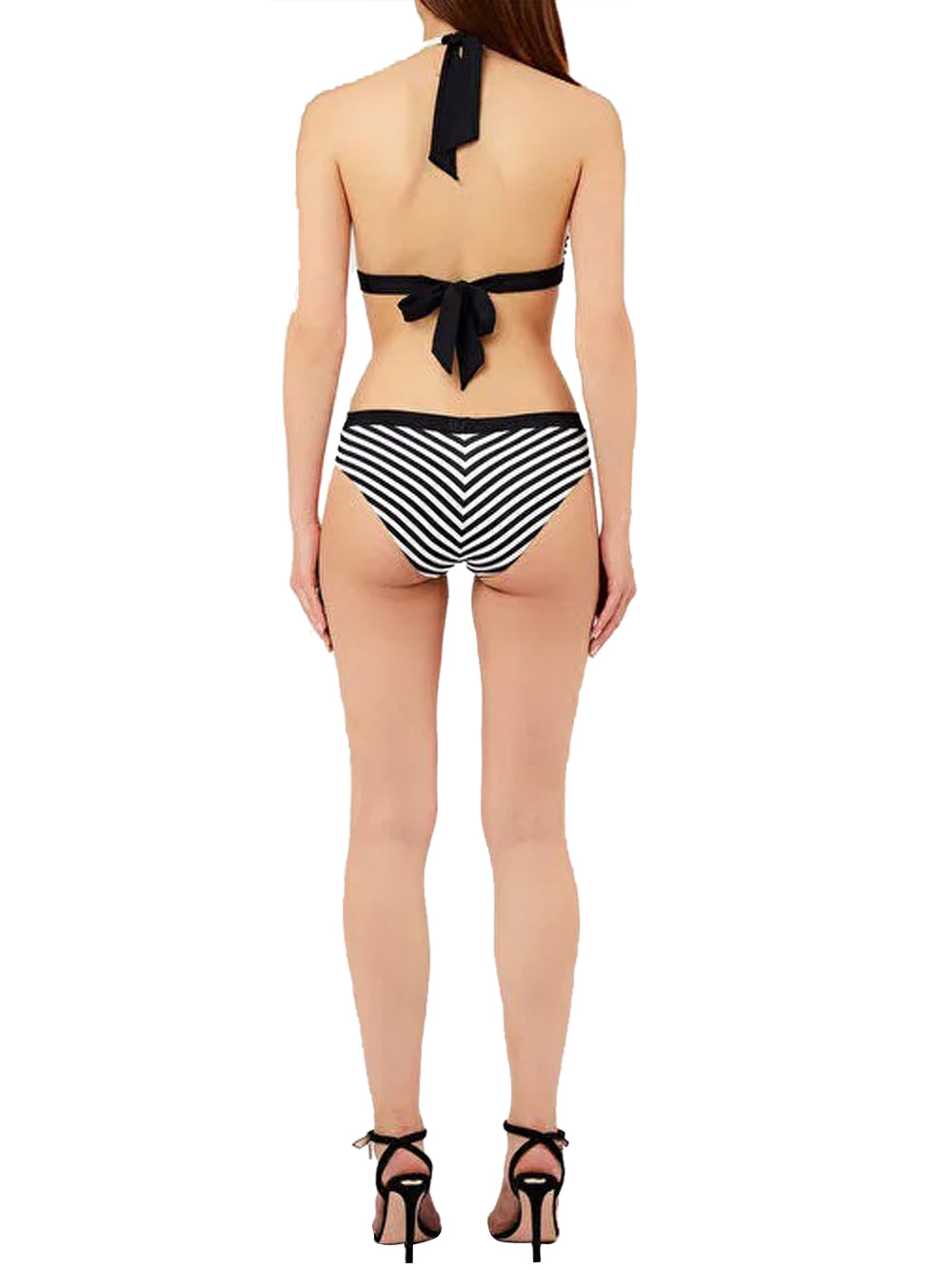 LIUJO BEACHWEAR Bikini Triangolone e Slip Alto Liu Jo - Nero/Bianco Nero/bianco