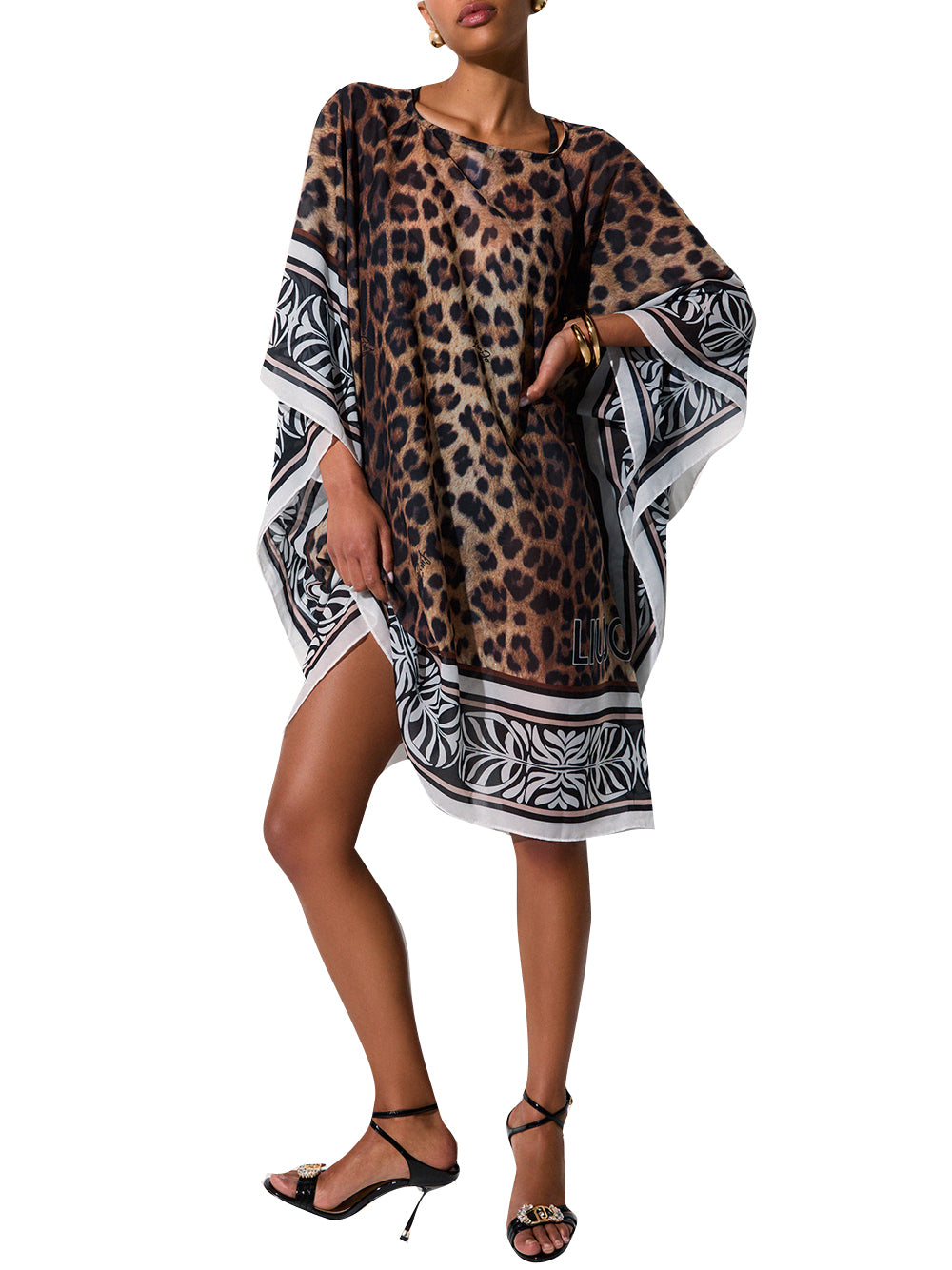 LIUJO BEACHWEAR Kaftano In Chiffon Stampato Liu Jo - Animalier ANIMALIER