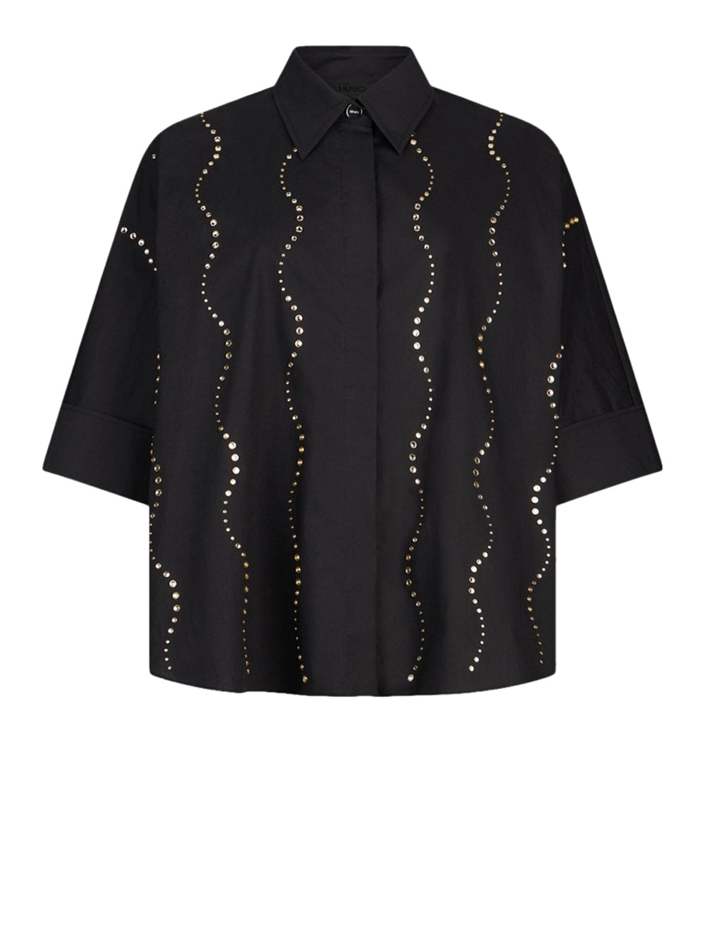 LIU.JO BLACK Camicia Liu Jo Con Applicazioni Gioiello - Nero Nero