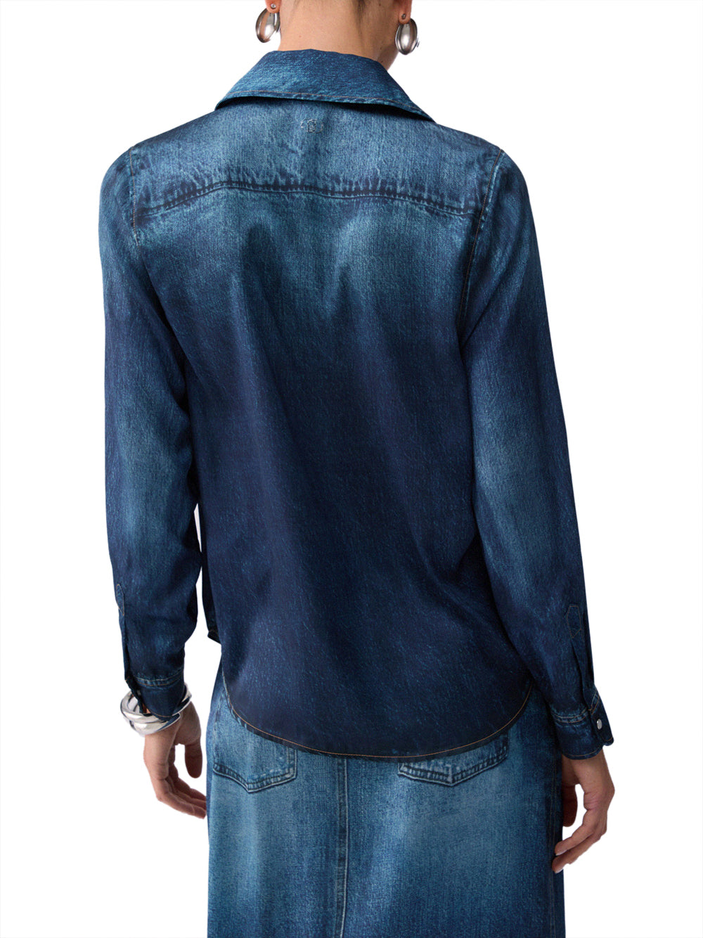 LIUJO DENIM Camicia Con Stampa Digitale Liu Jo - Blu Blu