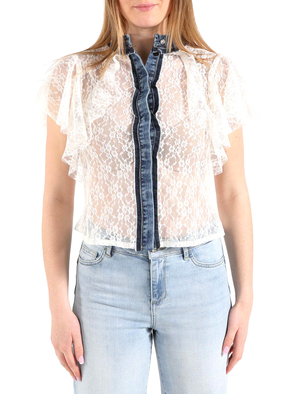 LIUJO DENIM Camicia Wild Lace Liu Jo - Bianco Bianco