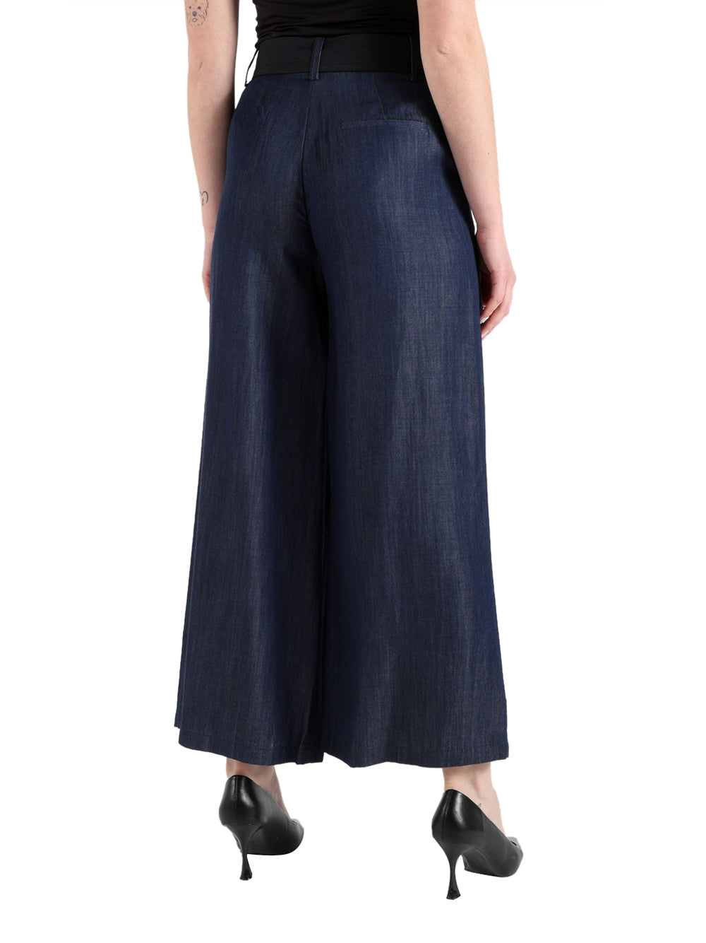 LIUJO DENIM Pantalone Liu Jo Flare Cintura H.W. - Denim Dark denim