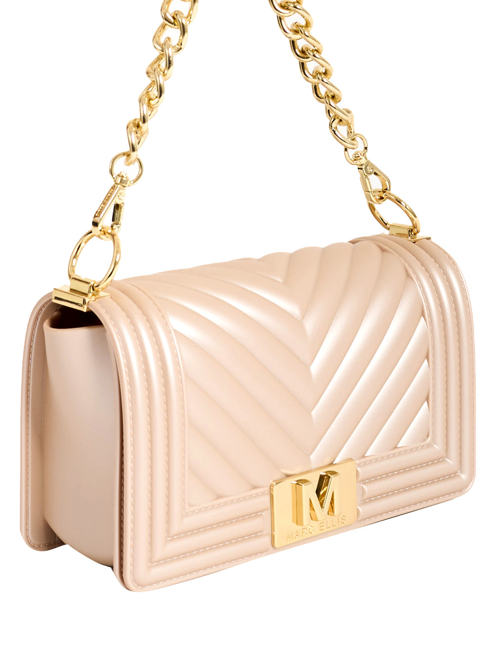 MARC ELLIS Borsa a Tracolla Flat S 26 Marc Ellis - Cipria/Oro Cipria