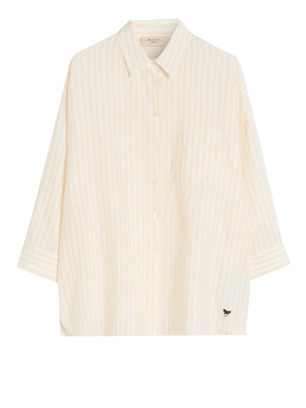 MAXMARA WEEKEND 2USCITA Max Mara Camicia In Tela Di Lino A Righe - Giallo chiaro Giallo Chiaro