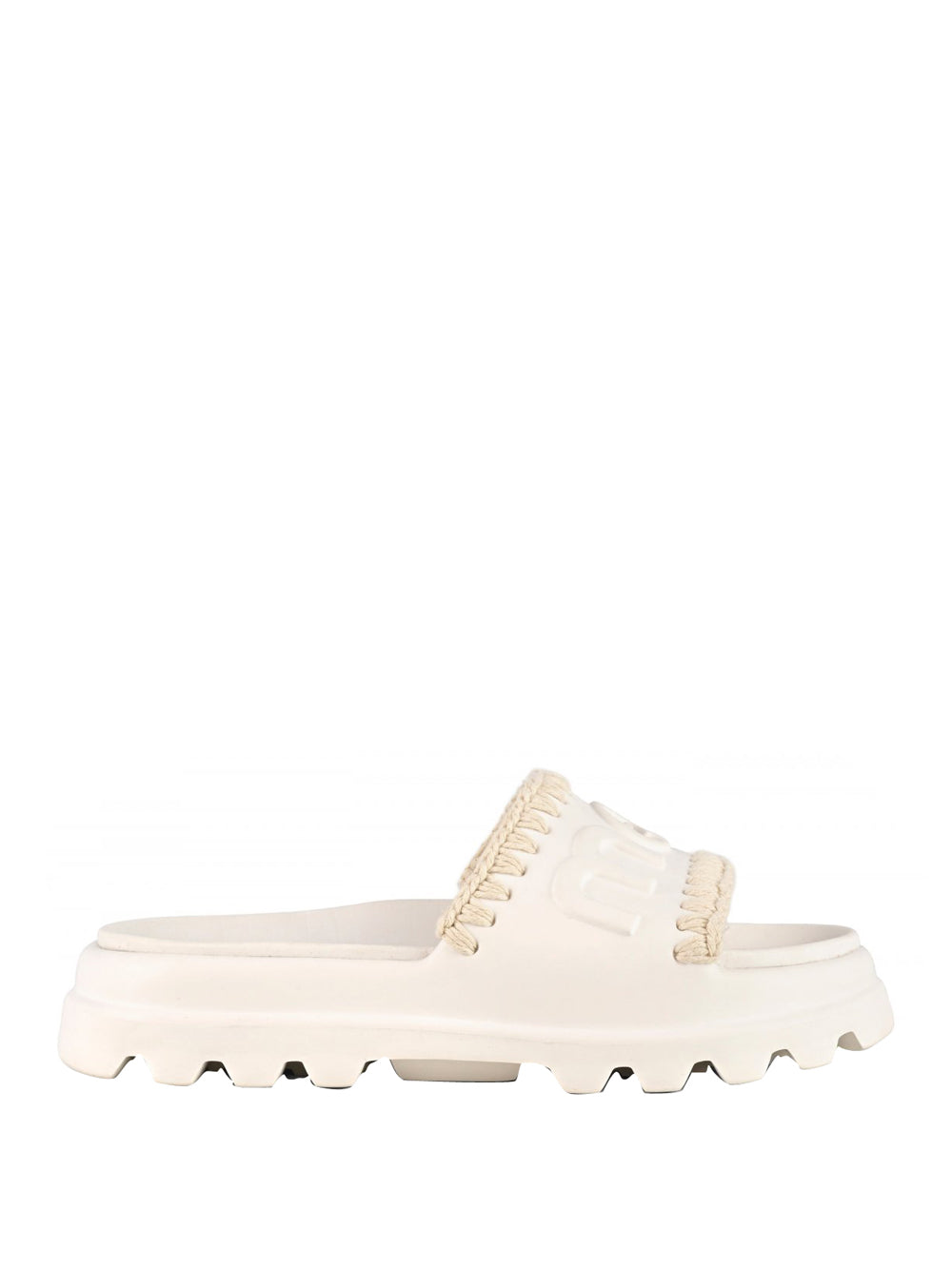 MOU Mou Sandalo Eva One Piece Slide - Bianco Bianco