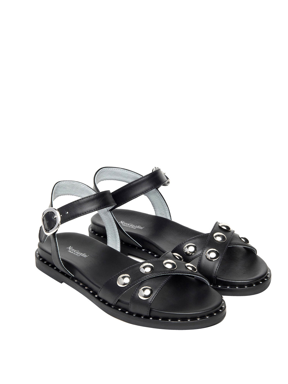 NERO GIARDINI Nero Giardini Sandali Tamigi In Pelle - Nero Nero