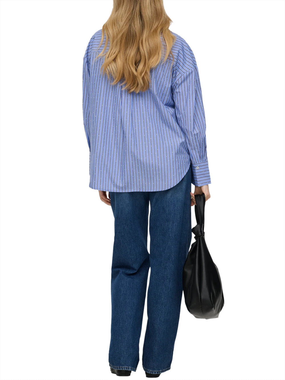 ONLY DROP 1 Camicia Only Onloregon Alva Ls - Blu/Bianco Blu/bianco