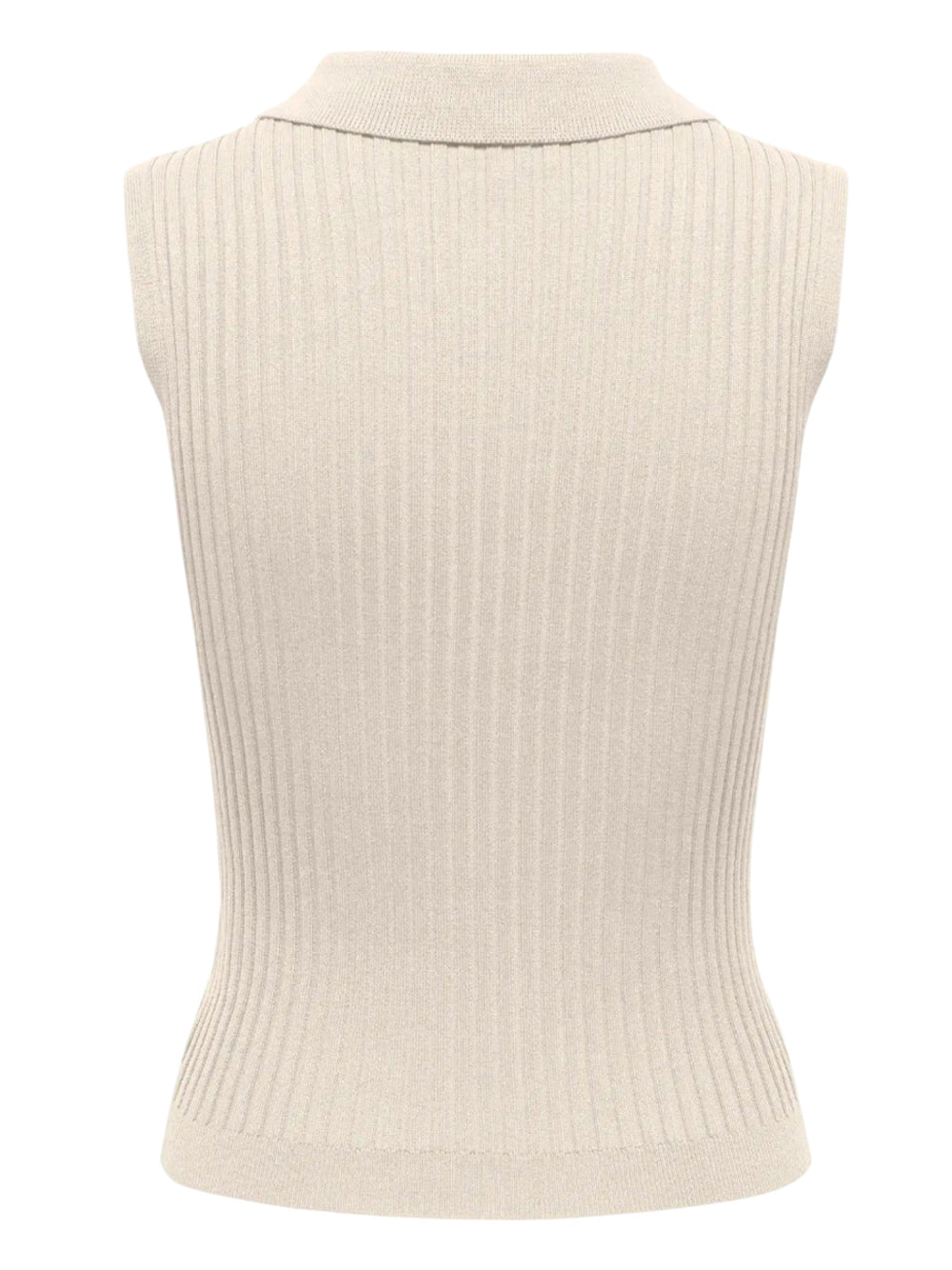 ONLY DROP 1 Gilet Only Onlmeddi Life Zip - Bianco Panna Panna