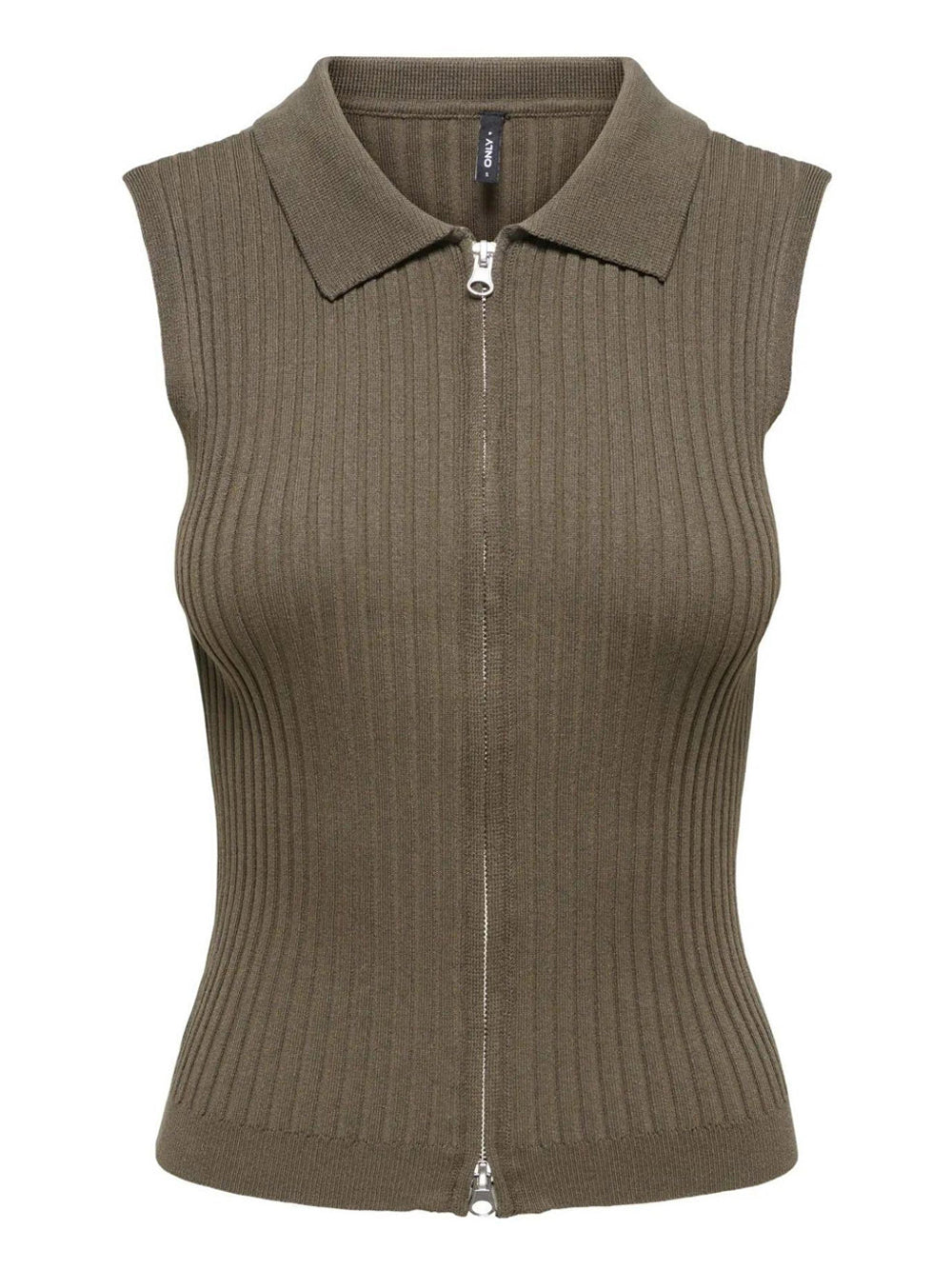 ONLY DROP 1 Gilet Only Onlmeddi Life Zip - Beige Beige