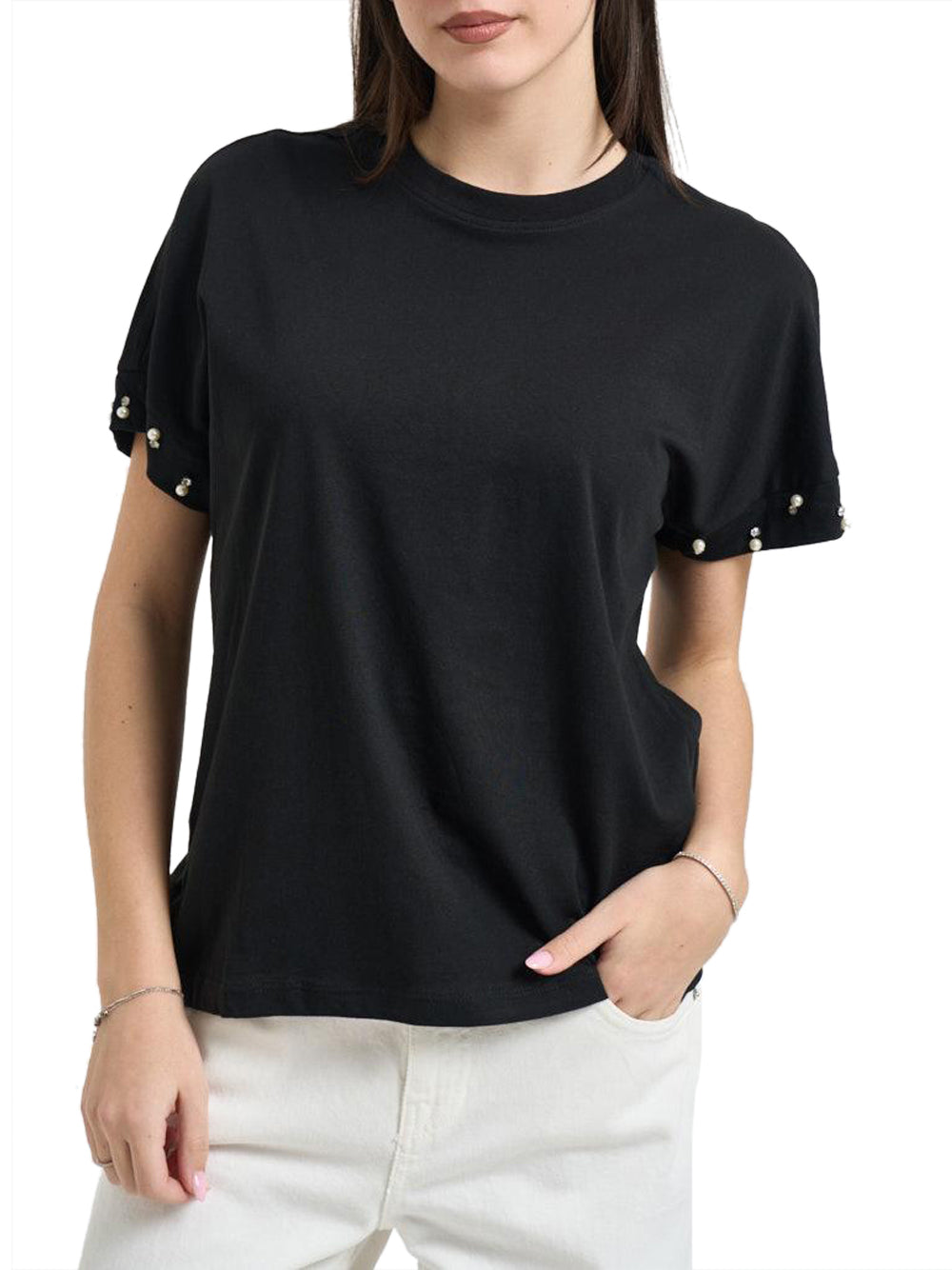 ONLY DROP 2 T-Shirt Only Onlolivia Ss Loose - Nero Nero