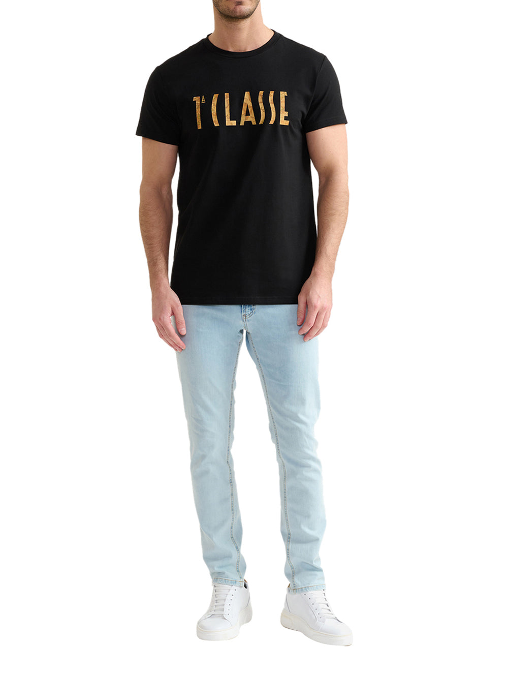 PRIMA CLASSE T-Shirt Alviero Martini Con Logo Geo Classic - Nero Nero